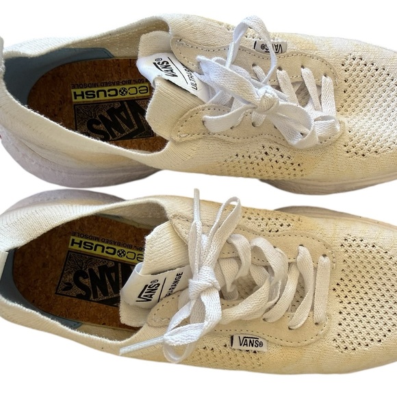 Vans Women's White Knit Sneakers - Picture 6 of 10